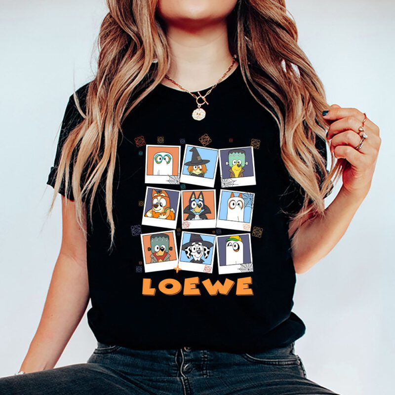 Bluey Happy Halloween Loewe Unisex T Shirt Cotton Tee TAT9268 5