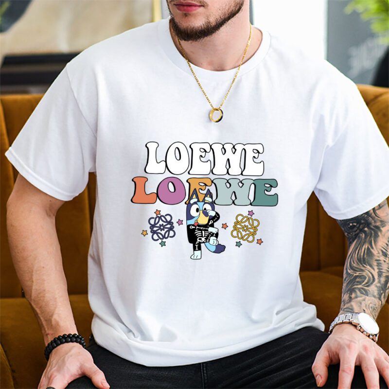 Bluey Happy Halloween Loewe Unisex T Shirt Cotton Tee TAT9270 2