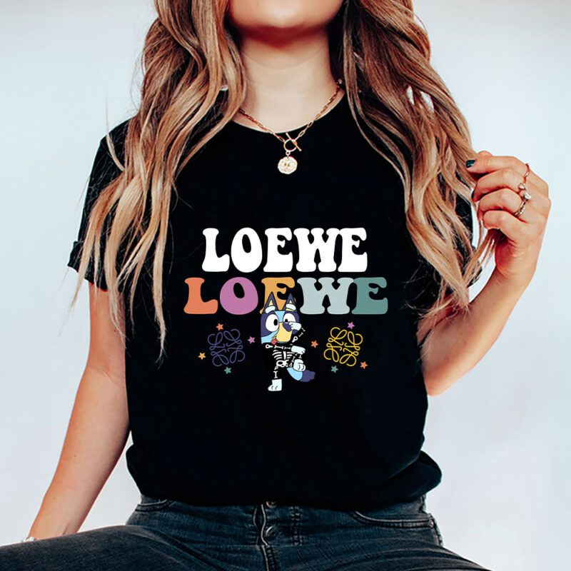 Bluey Happy Halloween Loewe Unisex T Shirt Cotton Tee TAT9270 5