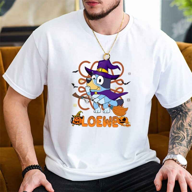 Bluey Happy Halloween Loewe Unisex T Shirt Cotton Tee TAT9271 1