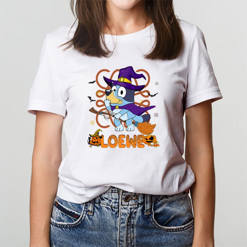 Bluey Happy Halloween Loewe Unisex T Shirt Cotton Tee TAT9271 2