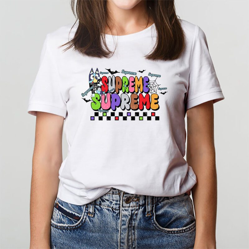 Bluey Happy Halloween Supreme Unisex T Shirt Cotton Tee TAT9277 2