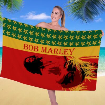 Bob Marley Rectangle Beach Towel WBT1117 1