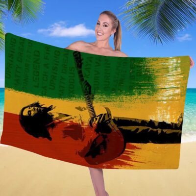 Bob Marley Rectangle Beach Towel WBT1118 1