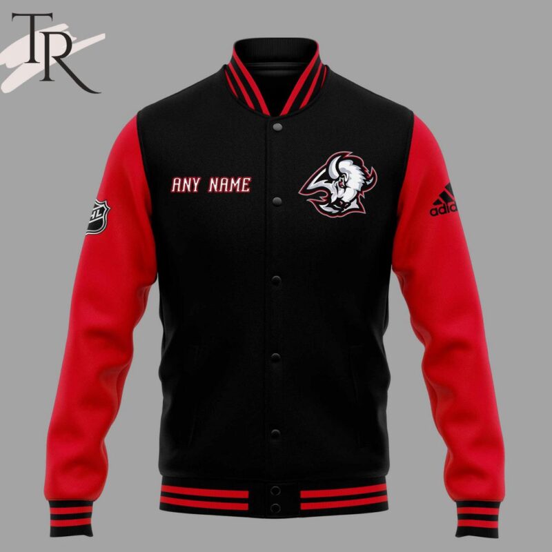Buffalo Sabres Black Alternate Primegreen Custom Baseball Jacket TBJ1026 1