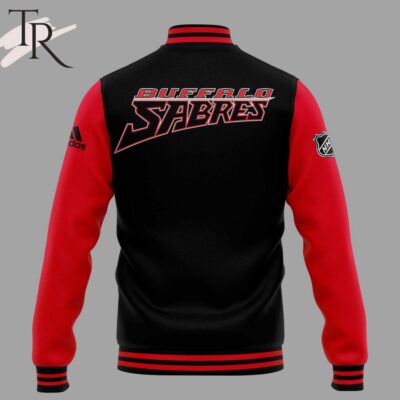 Buffalo Sabres Black Alternate Primegreen Custom Baseball Jacket TBJ1026 2