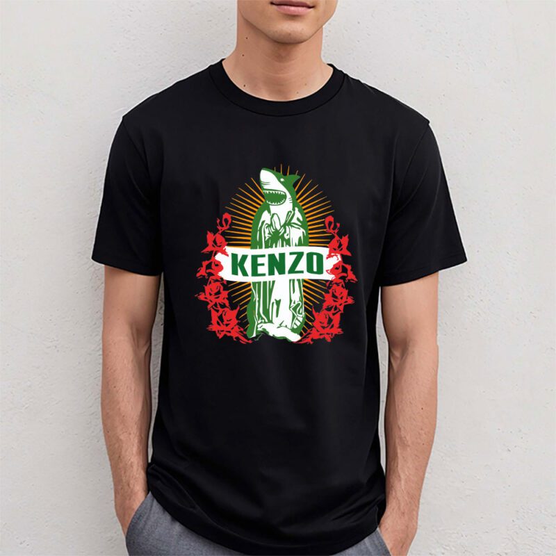 Cartoon Shark Kenzo Unisex T Shirt TAT5476 4