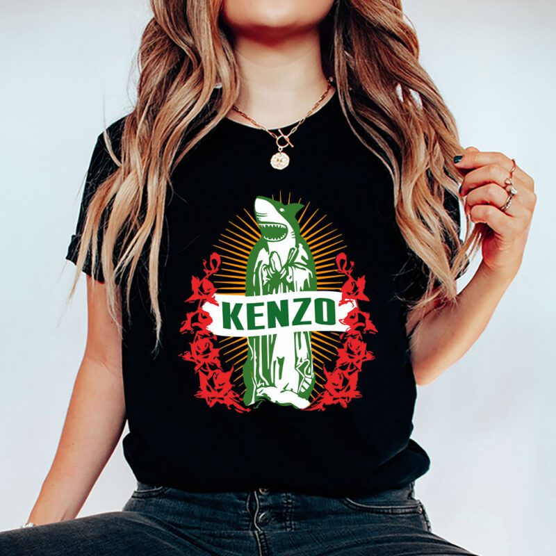 Cartoon Shark Kenzo Unisex T Shirt TAT5476 5
