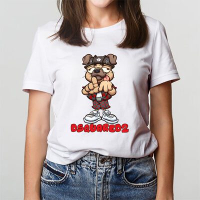 Cholo Pug Dog Making The Los Angeles Hand Sign Dsquared2 Brand Unisex T Shirt Cotton Tee TAT6250 3