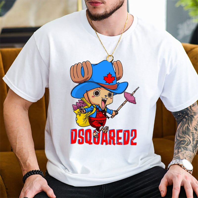 Chopperman Tony Tony Chopper One Piece Dsquared2 Brand Unisex T Shirt Cotton Tee TAT6551 2
