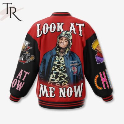 Chris Brown Look At Me Now Baseball Jacket TBJ1031 2
