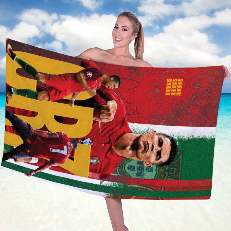 Cristiano Ronaldo Rectangle Beach Towel WBT1024 1