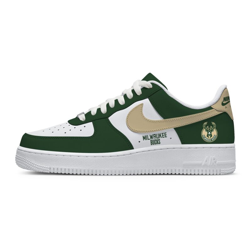 Custom Air Force 1 Low x NBA Milwaukee Bucks AF1 Limited Sneakers For Fan TCB1042