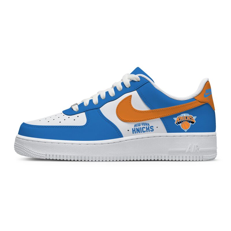 Custom Air Force 1 Low x NBA New York Knicks AF1 Limited Sneakers For Fan TCB1038