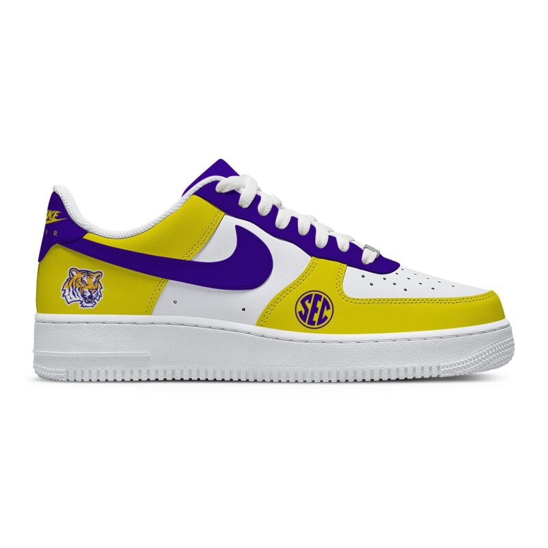 Custom Air Force 1 Low x NCAA LSU Tigers AF1 Limited Sneakers For Fan TCB1067 1