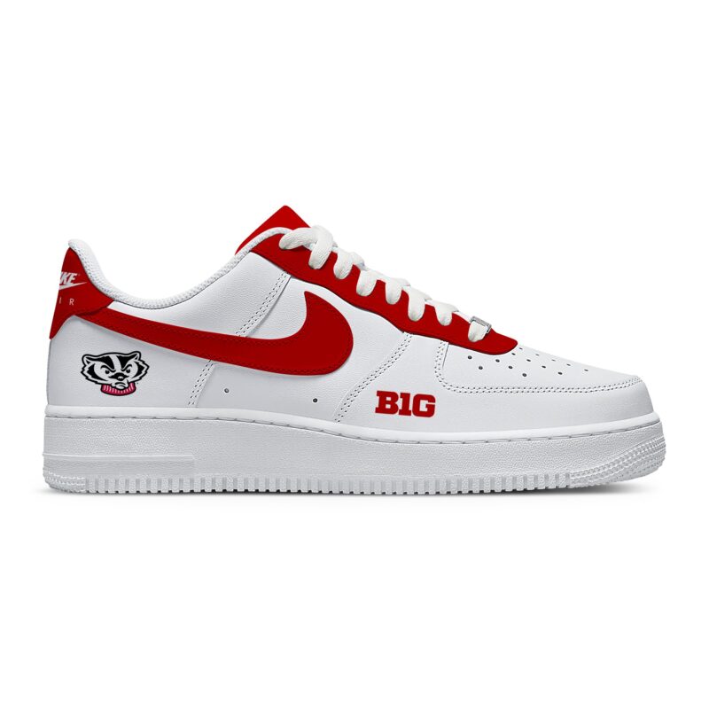 Custom Air Force 1 Low x NCAA Wisconsin Badgers AF1 Limited Sneakers For Fan TCB1060 1