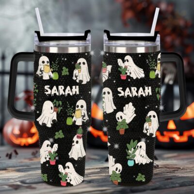 Cute Halloween Gardener Halloween Bling Tumbler