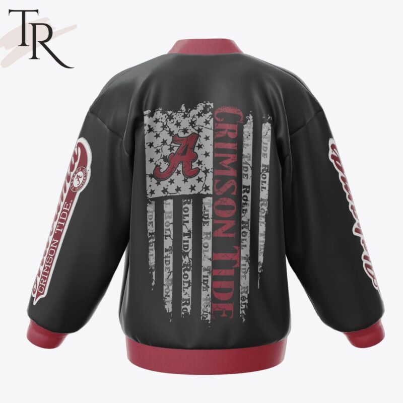 Custom Name Alabama Crimson Tide Playoff Semifinal Goodyear Cotton Bowl 2024 Baseball Jacket TBJ1038 1