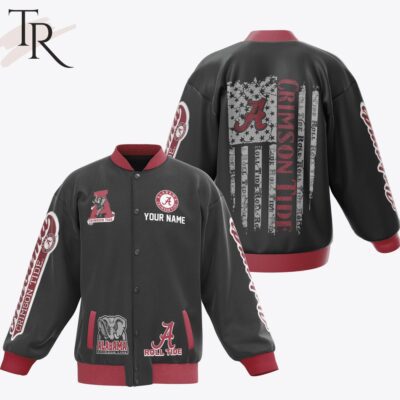 Custom Name Alabama Crimson Tide Playoff Semifinal Goodyear Cotton Bowl 2024 Baseball Jacket TBJ1038 2