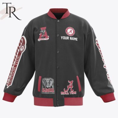 Custom Name Alabama Crimson Tide Playoff Semifinal Goodyear Cotton Bowl 2024 Baseball Jacket TBJ1038 3