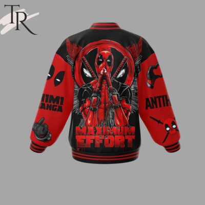Deadpool Maximum Effort Baseball Jacket TBJ1044 2