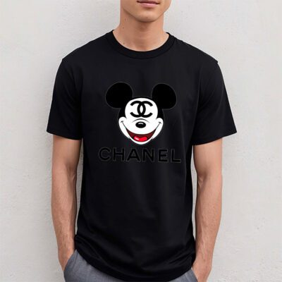 Disney Mickey Chanel Unisex T Shirt Cotton Tee TAT14290 4