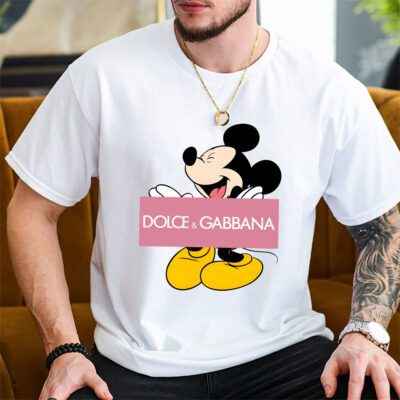 Disney Mickey Dolce Gabbana Unisex T Shirt Cotton Tee TAT14291 2