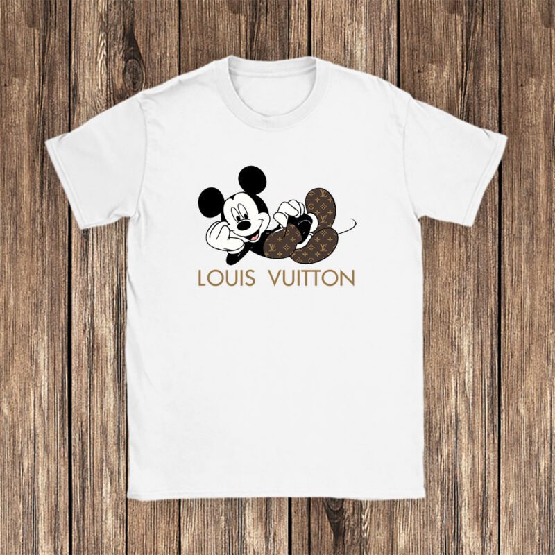 Disney Mickey Louis Vuitton Unisex T Shirt Cotton Tee TAT14299 1