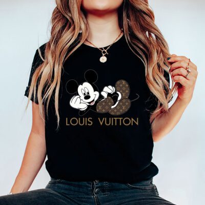 Disney Mickey Louis Vuitton Unisex T Shirt Cotton Tee TAT14299 5