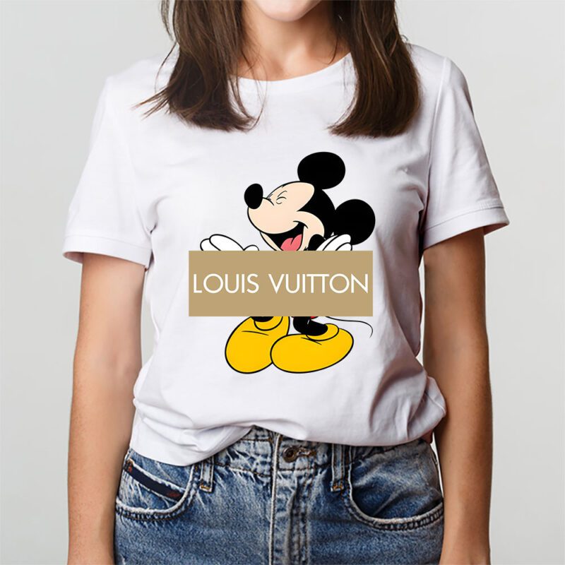 Disney Mickey Louis Vuitton Unisex T Shirt Cotton Tee TAT14300 3