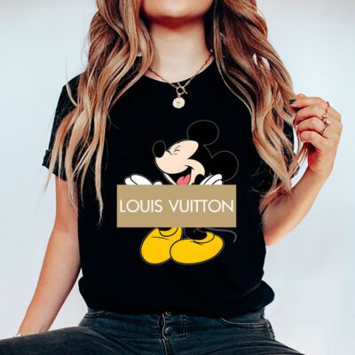 Disney Mickey Louis Vuitton Unisex T Shirt Cotton Tee TAT14300 5