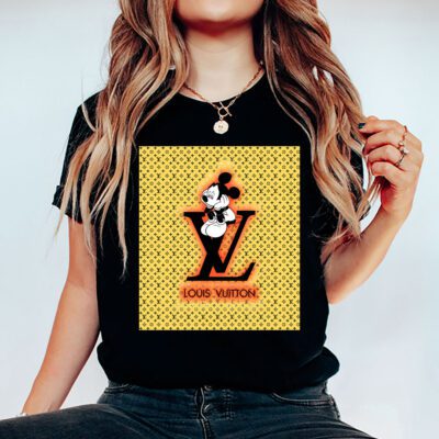 Disney Mickey Louis Vuitton Unisex T Shirt Cotton Tee TAT14301 5