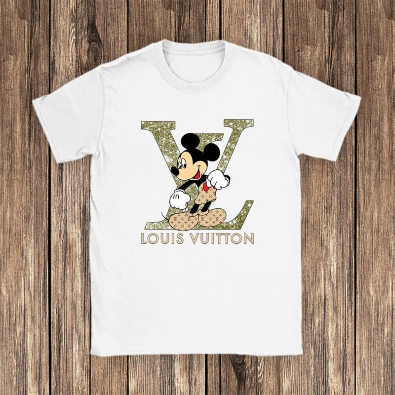 Disney Mickey Louis Vuitton Unisex T Shirt Cotton Tee TAT9809 1