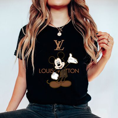 Disney Mickey Louis Vuitton Unisex T Shirt Cotton Tee TAT9811 5