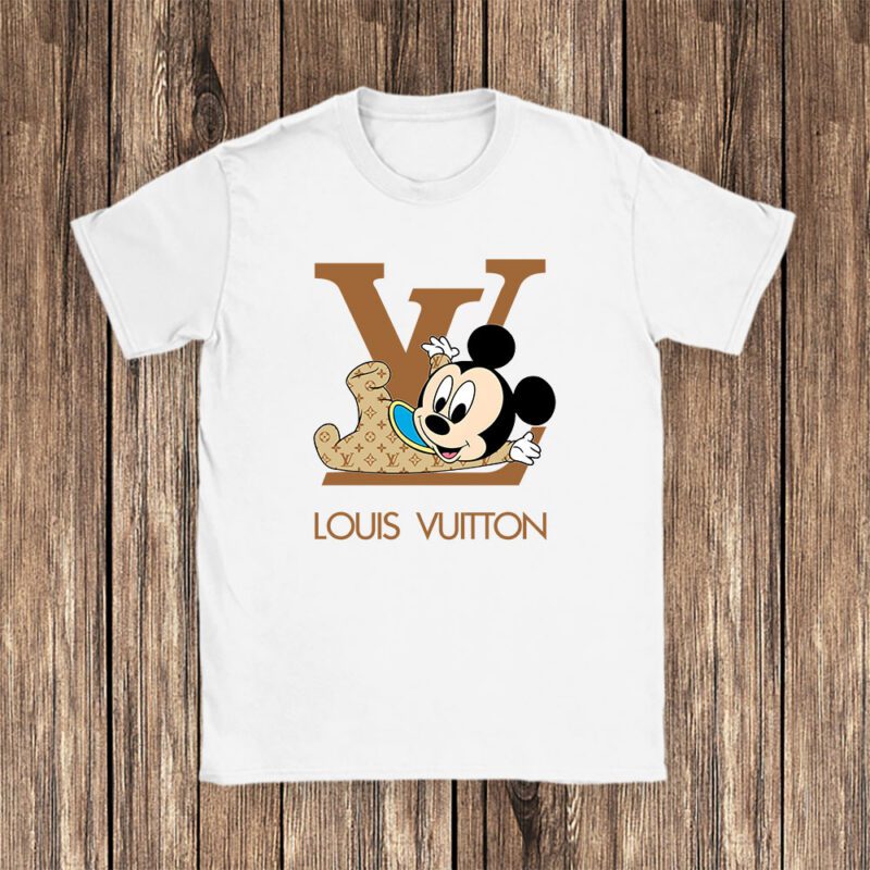 Disney Mickey Louis Vuitton Unisex T Shirt Cotton Tee TAT9813 1
