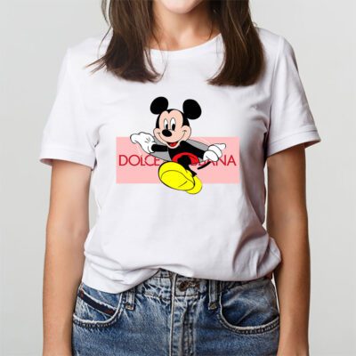 Disney Mickey Mouse Dolce Gabbana Unisex T Shirt Cotton Tee TAT14302 3