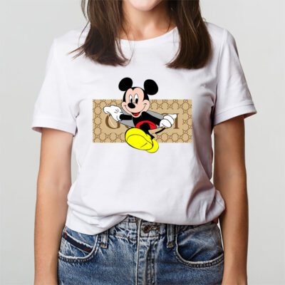 Disney Mickey Mouse Gucci Unisex T Shirt Cotton Tee TAT14304 3