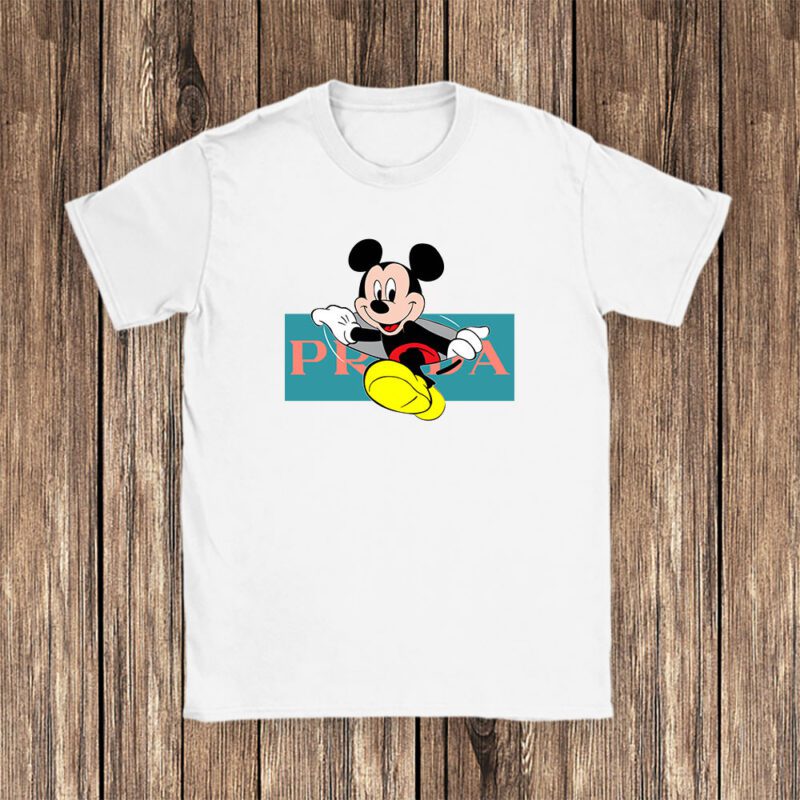 Disney Mickey Mouse Prada Unisex T Shirt Cotton Tee TAT14308 1