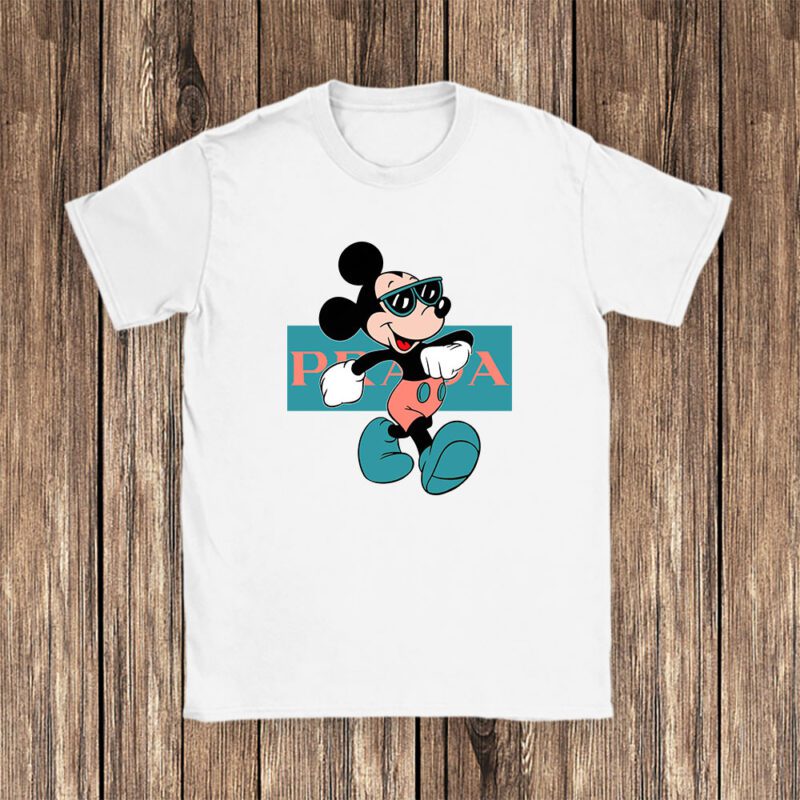 Disney Mickey Mouse Prada Unisex T Shirt Cotton Tee TAT14309 1