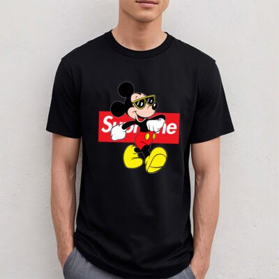 Disney Mickey Mouse Supreme Unisex T Shirt Cotton Tee TAT14311 4