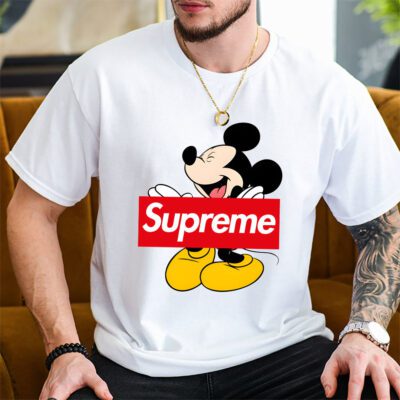 Disney Mickey Supreme Unisex T Shirt Cotton Tee TAT14314 2