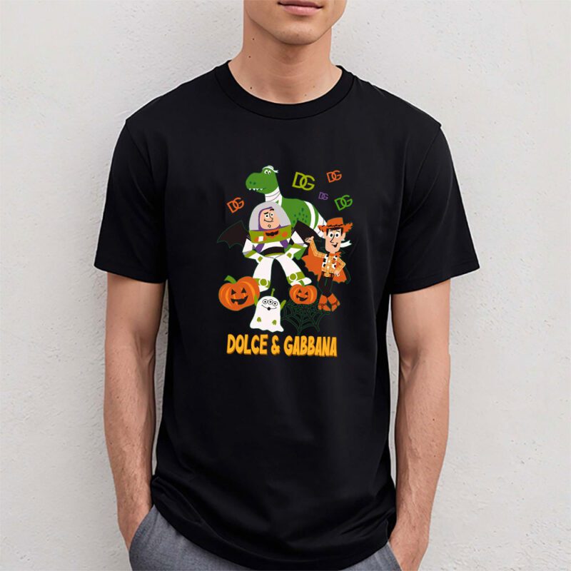 Disney Pixar Toy Story Halloween Dolce Gabbana Unisex T Shirt Cotton Tee TAT10071 4