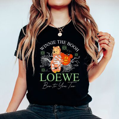 Disney Retro Pooh Halloween Loewe Unisex T-Shirt Cotton Tee TAT10091 2 Disney Retro Pooh Halloween Loewe Unisex T Shirt Cotton Tee TAT10091 2