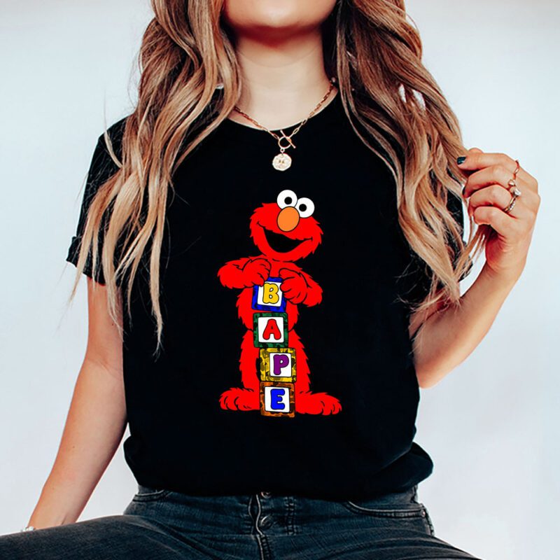 Elmo Sesame Street Bape Unisex T Shirt TAT5497 5