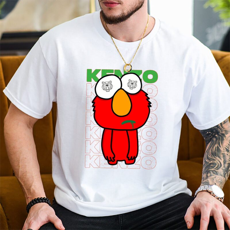Elmo Sesame Street Kenzo Unisex T Shirt TAT5501 2