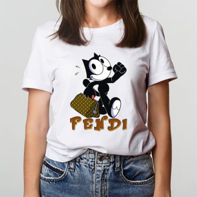 Felix The Cat Fendi Unisex T Shirt Cotton Tee TAT8167 3