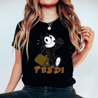 Felix The Cat Fendi Unisex T Shirt Cotton Tee TAT8167 5