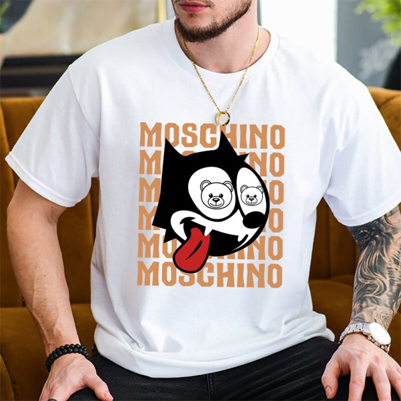 Felix The Cat Moschino Unisex T Shirt Cotton Tee TAT7038 2