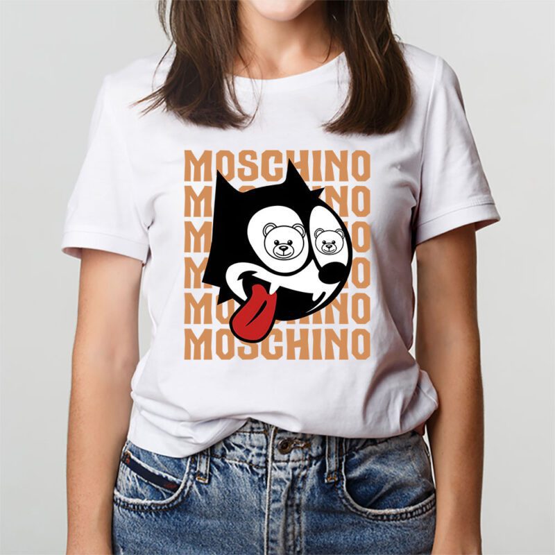 Felix The Cat Moschino Unisex T Shirt Cotton Tee TAT7038 3