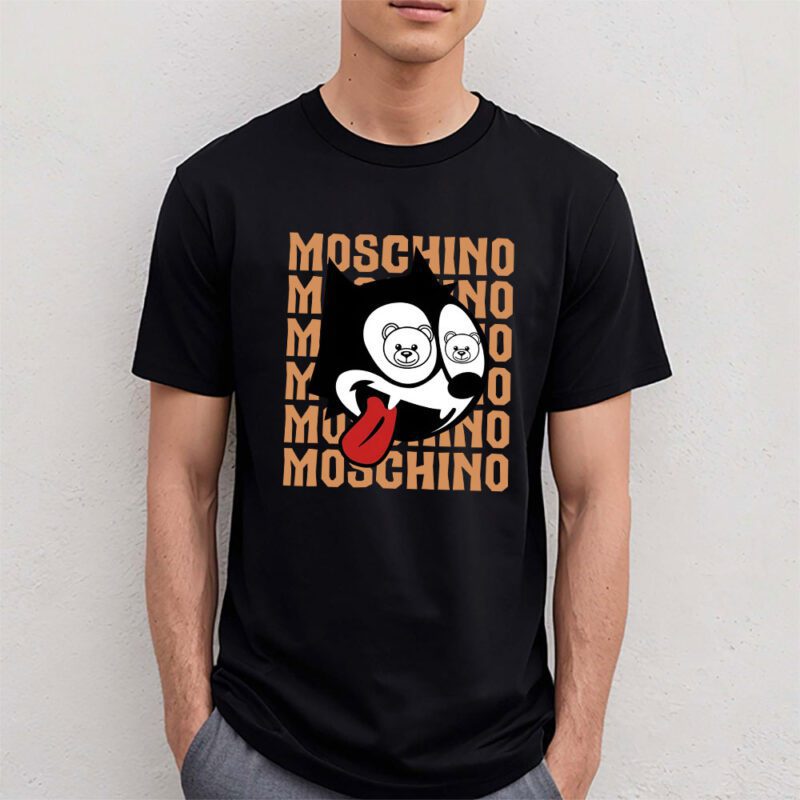 Felix The Cat Moschino Unisex T Shirt Cotton Tee TAT7038 4